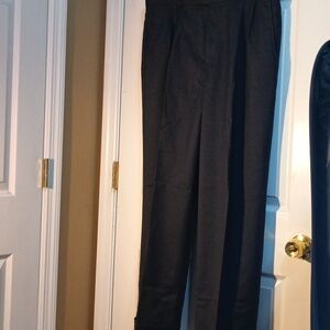 Brooks Brothers 1818 Madison Black Soft Wool Pleated Dress Pants Size 38 X 31